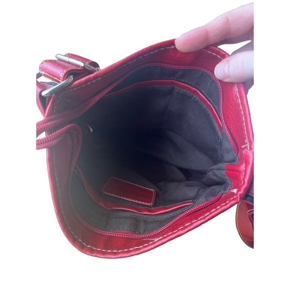 Patchwork Crossbody Bag Purse Multicolor Leather Canvas Suede Fun Cute Summer - Picture 12 of 13